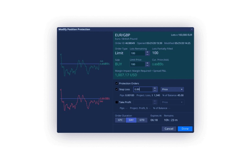 Protection Orders Interface